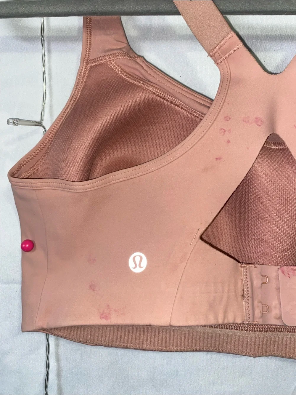 lululemon athletica Dusty Rose Adjustable-Strap Racerback Sports Bra